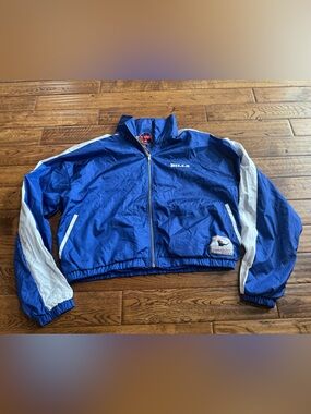 Mitchell & Ness Buffalo Bills Throwback Windbreaker NWT Large